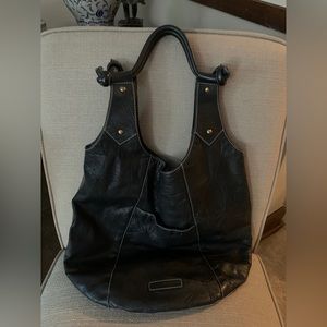Leather BCBG shoulder bag